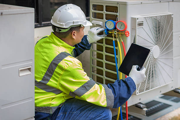 Professional Air Conditioning Repair technician working in Broadway, NC